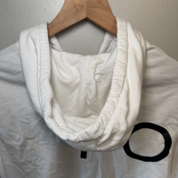 Tommy Hilfiger All Over Print Logo Women's Hoodie Sweatshirt White Size Small - Picture 6 of 6